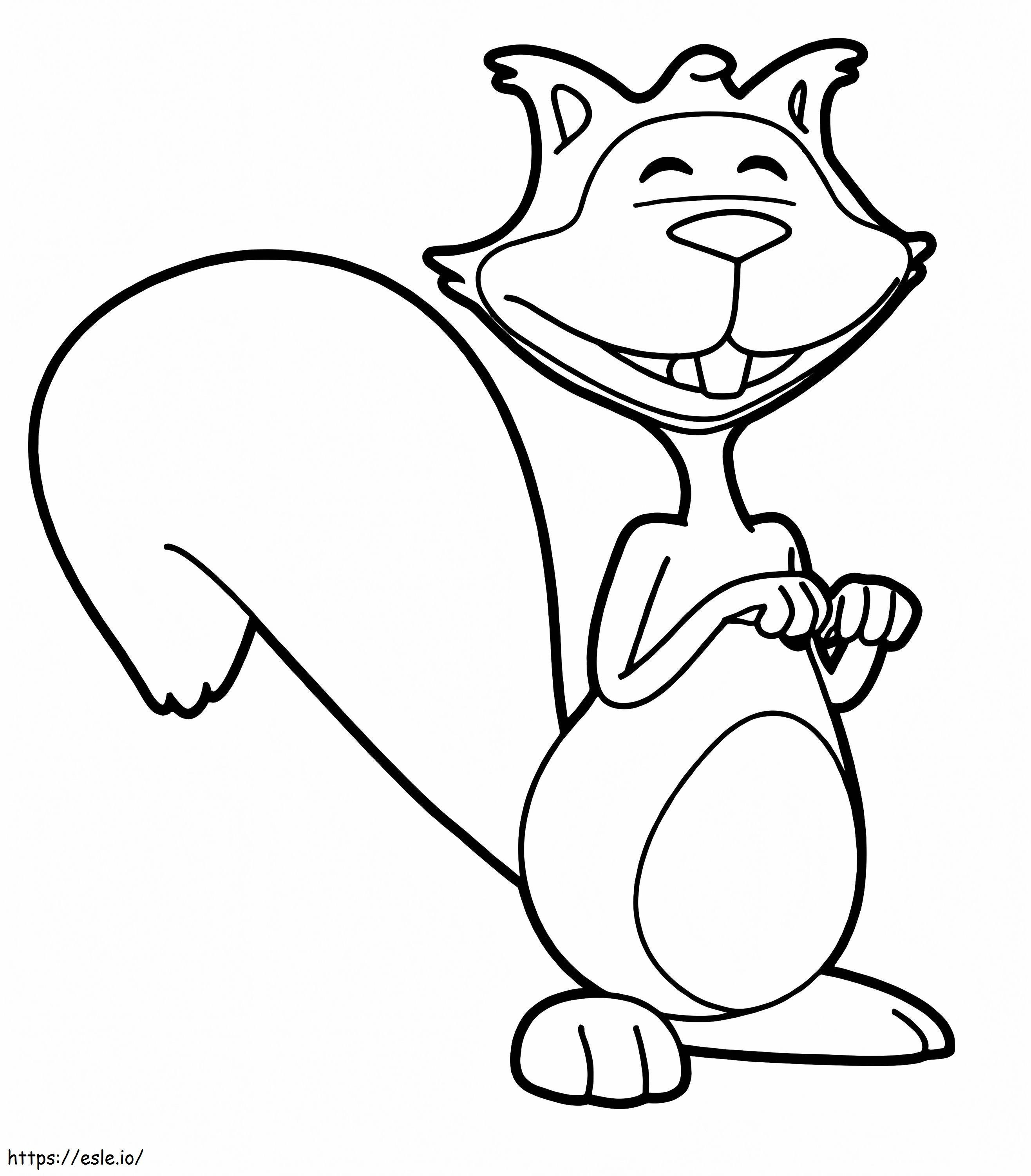 Cute Squirrel From Uki coloring page