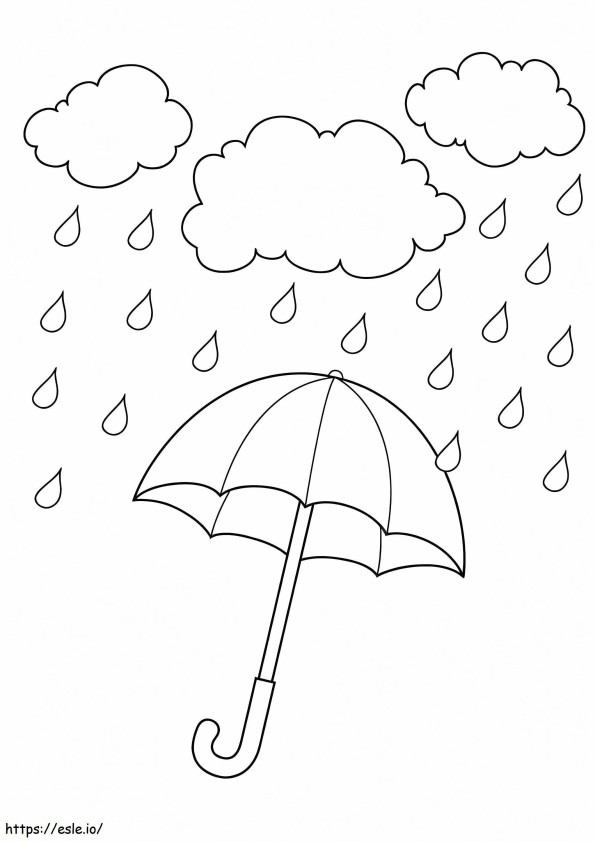 Big Rainy Day coloring page