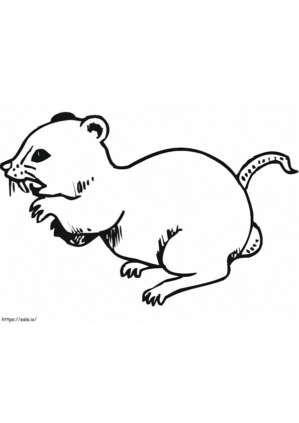 Angry Rat coloring page