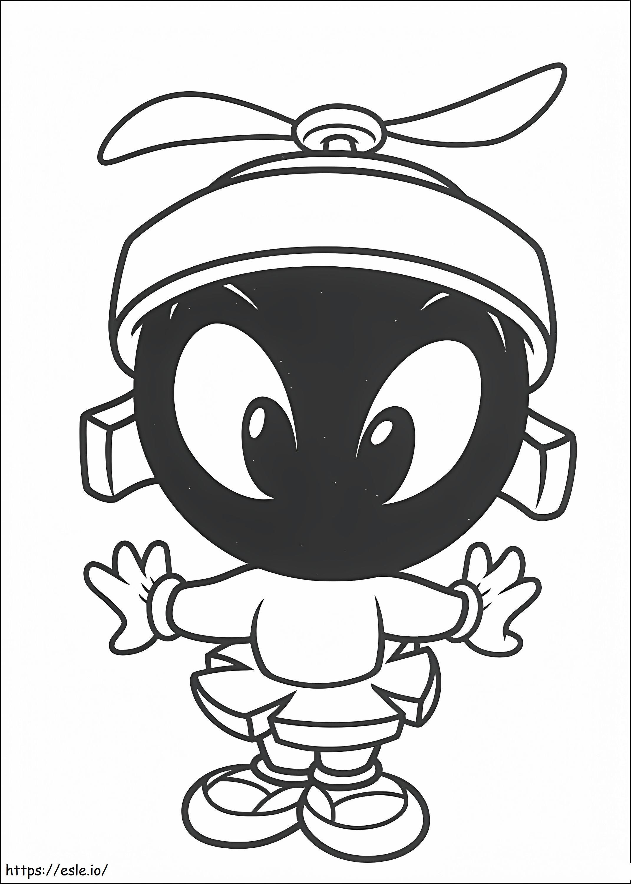 Baby Marvin The Martian coloring page