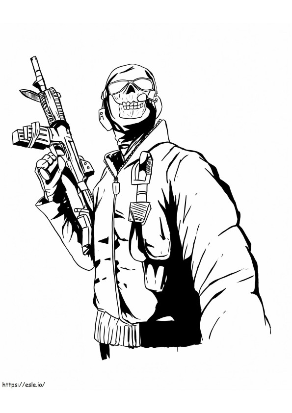 Call Of Duty 6 coloring page