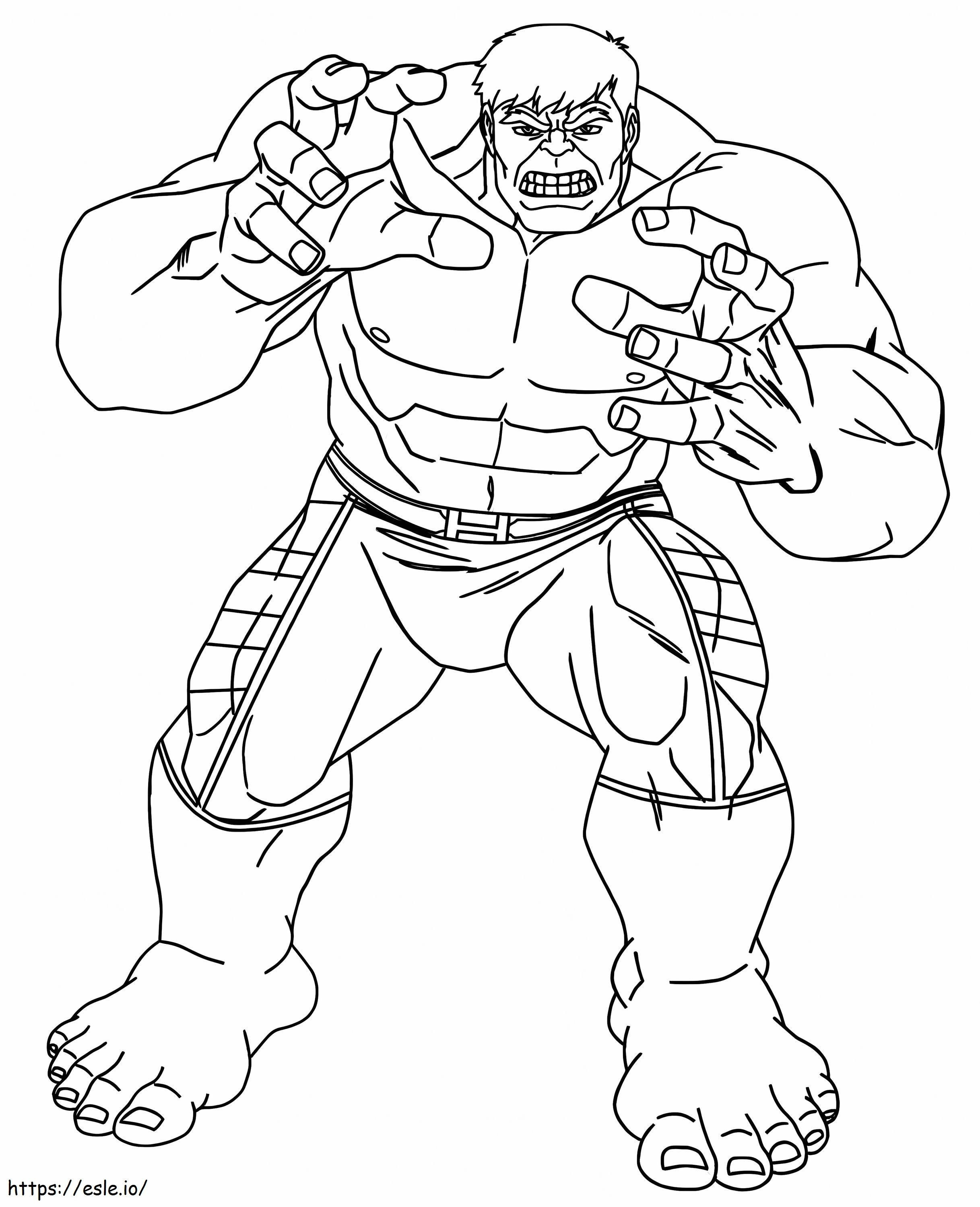 Coloriage Hulk Normal à imprimer dessin