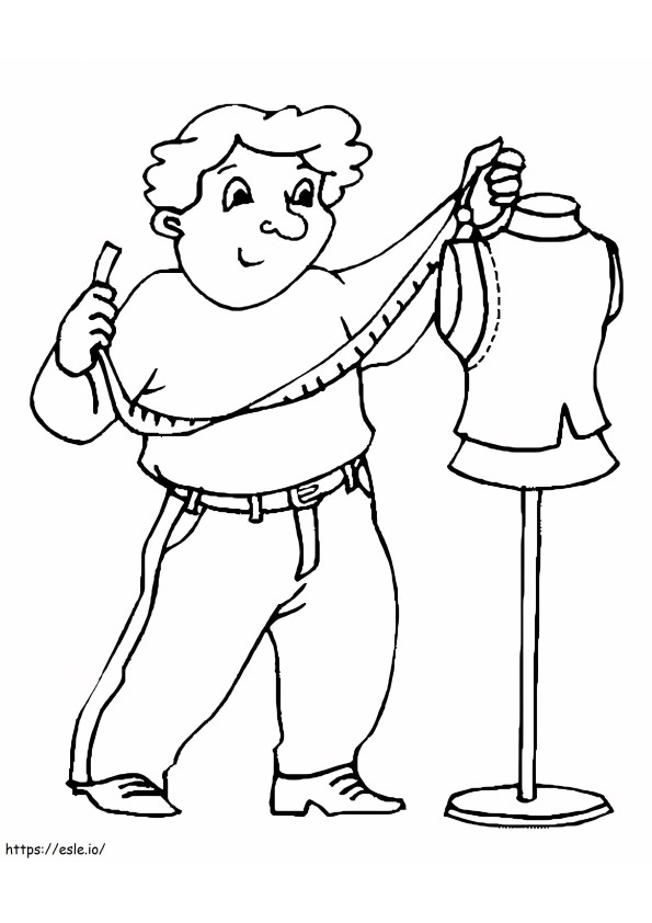 Tailor 9 coloring page