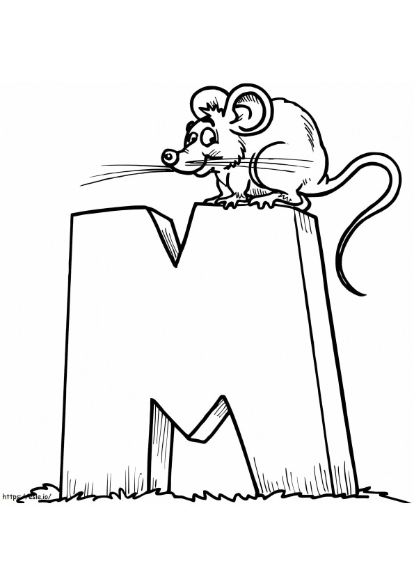 Mouse Smiling Letter M