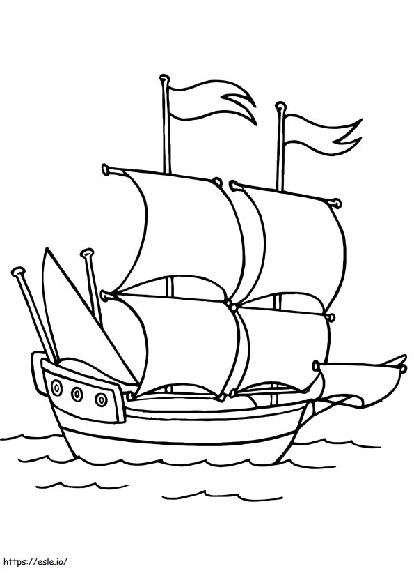 O Mayflower 2 para colorir