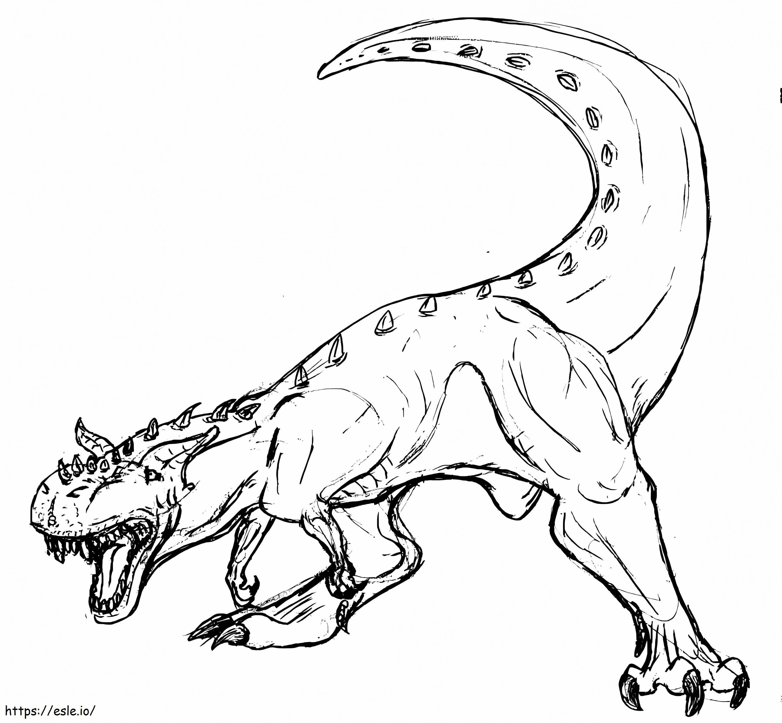 Dühös Carnotaurus kifestő