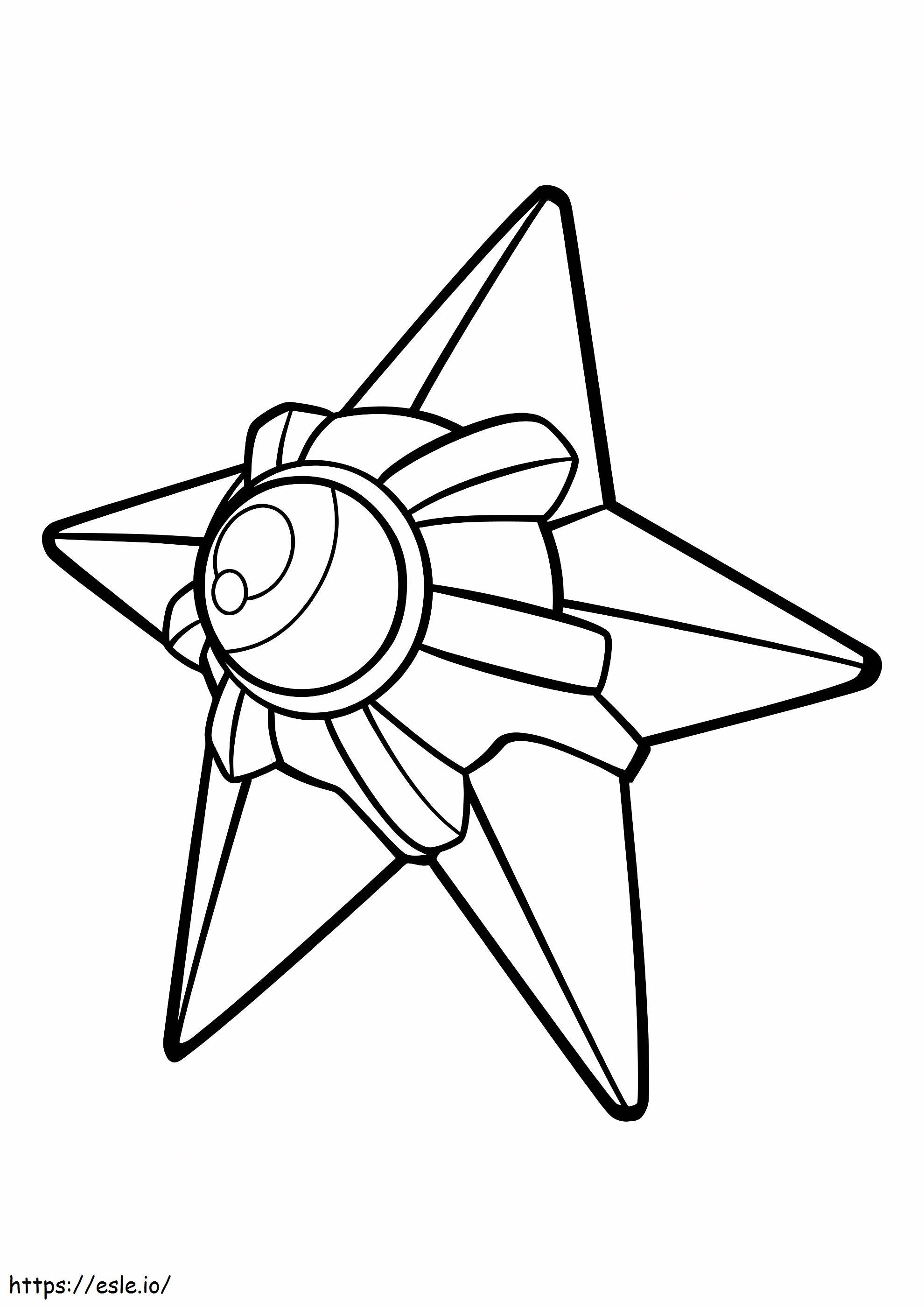 Staryu 1 coloring page