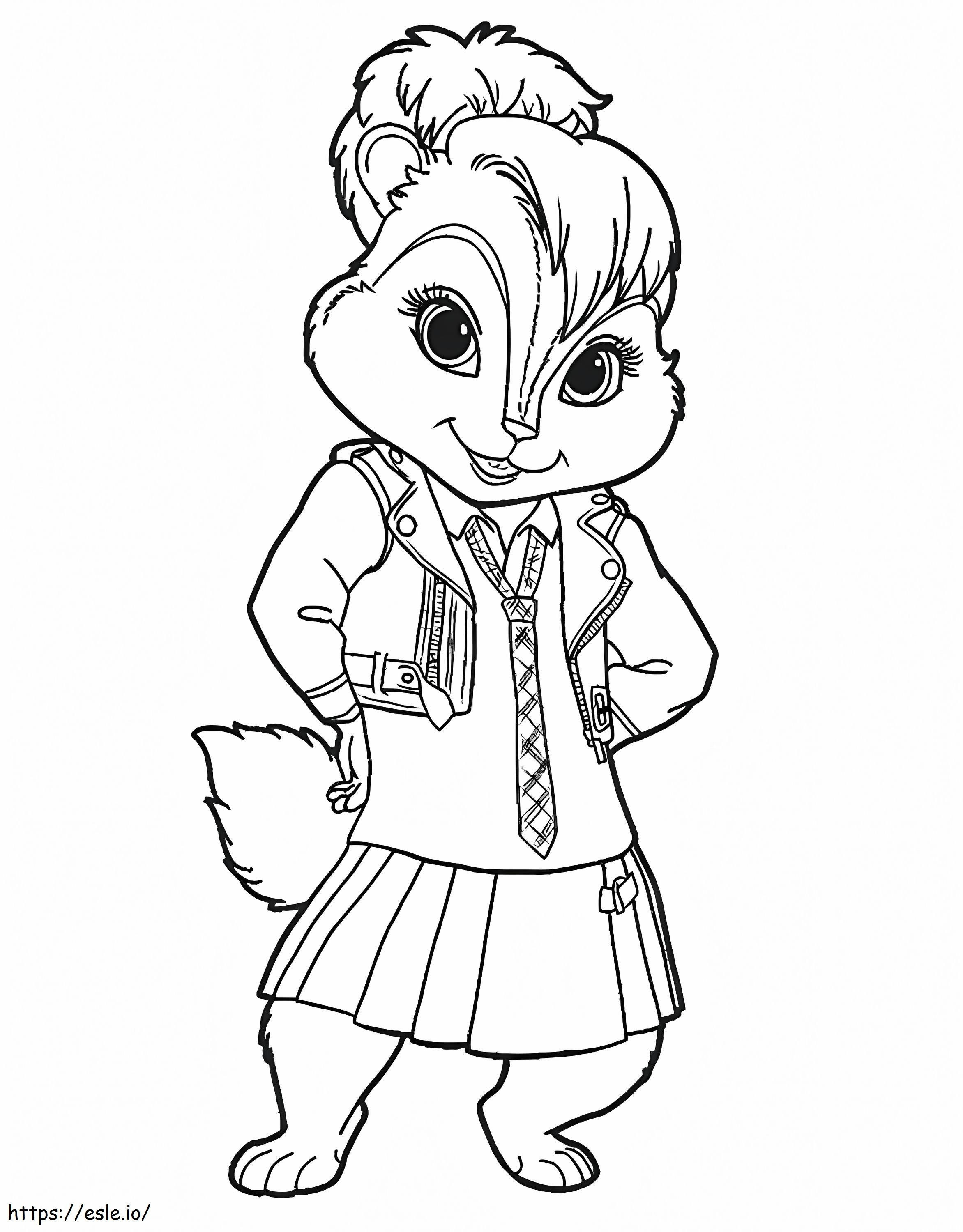 Brittany In Chipettes coloring page