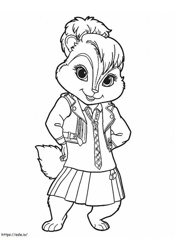 Brittany In Chipettes coloring page