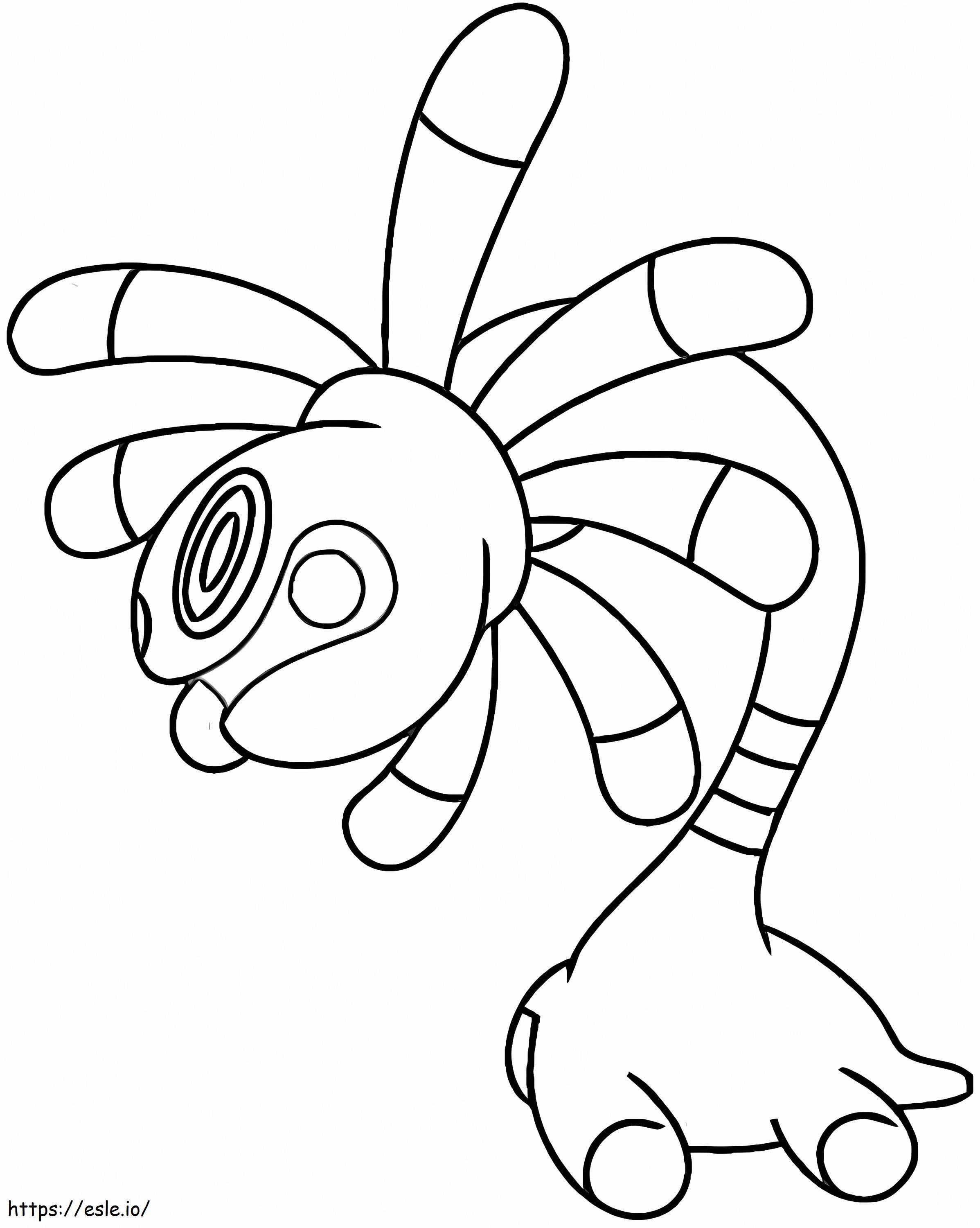 Cradily En Pokemon coloring page