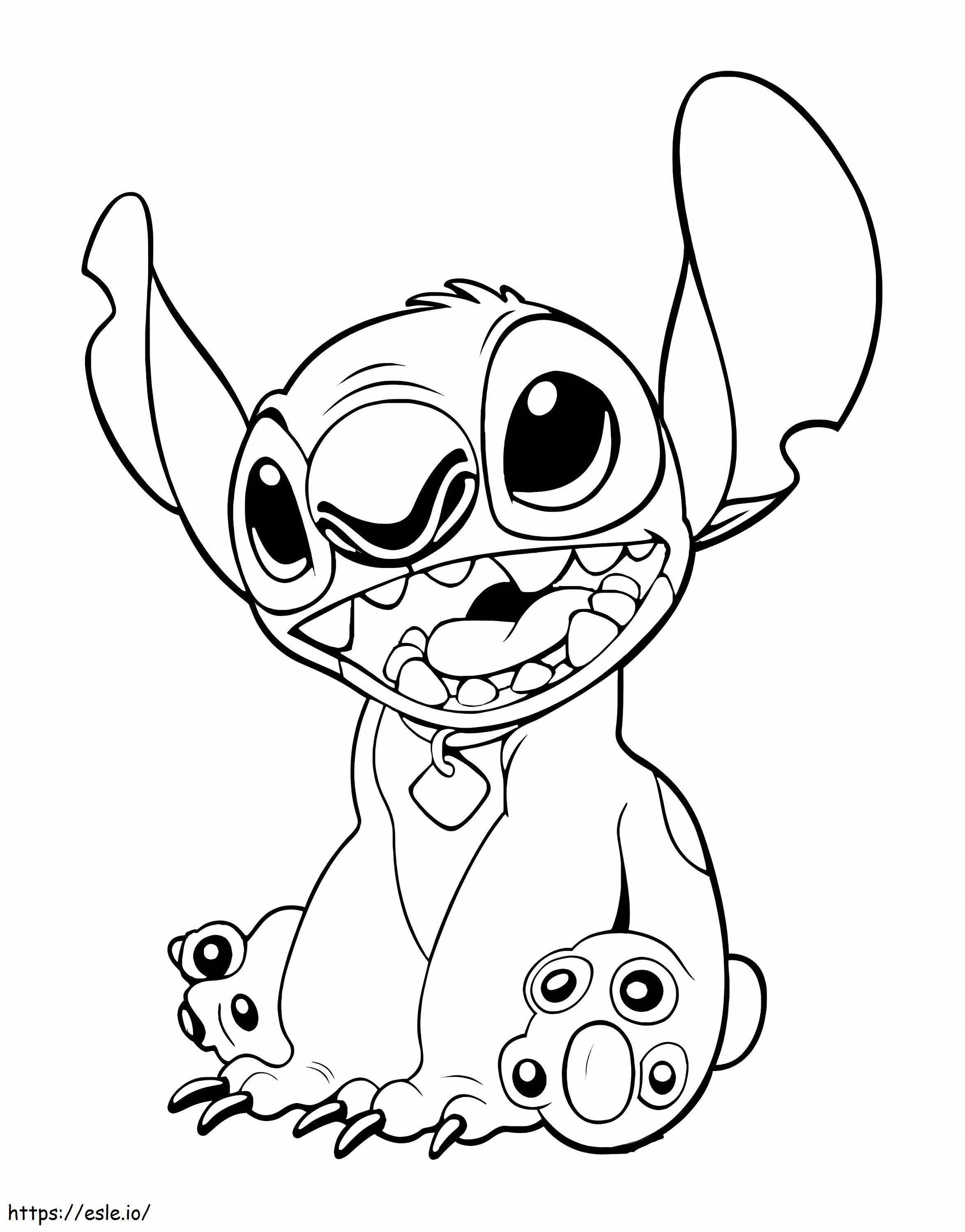 Stitch 5 coloring page