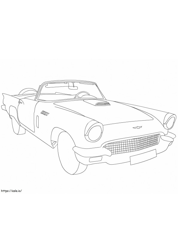 Ford Thunderbird 1955 coloring page