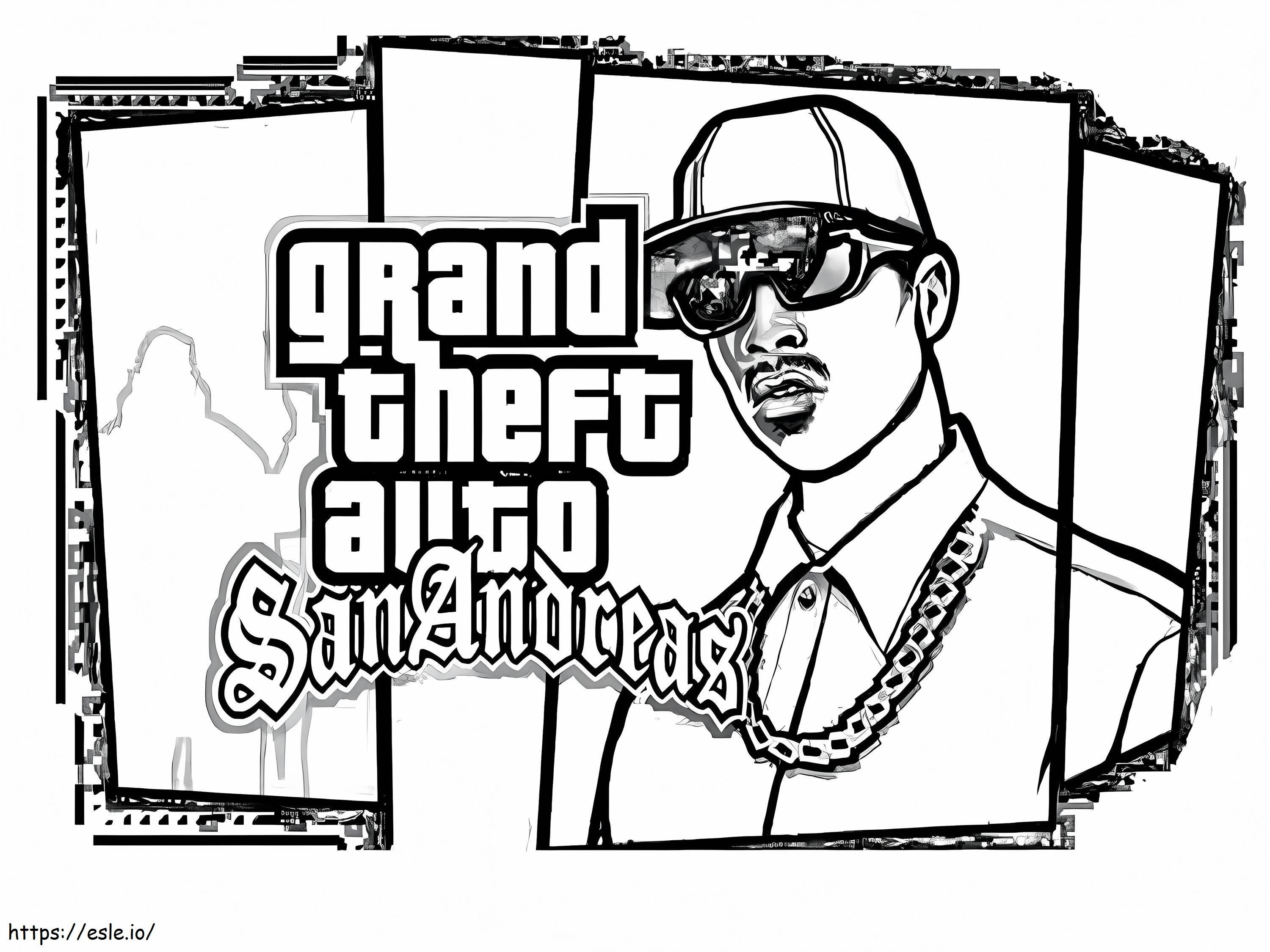 GTA San Andreas coloring page