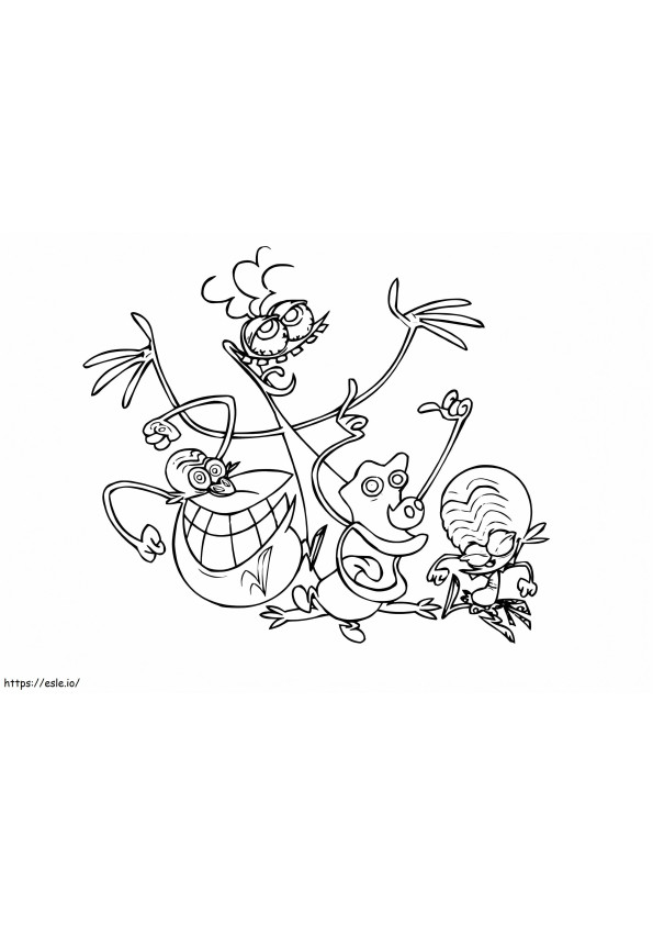 Free Printable Space Goofs coloring page