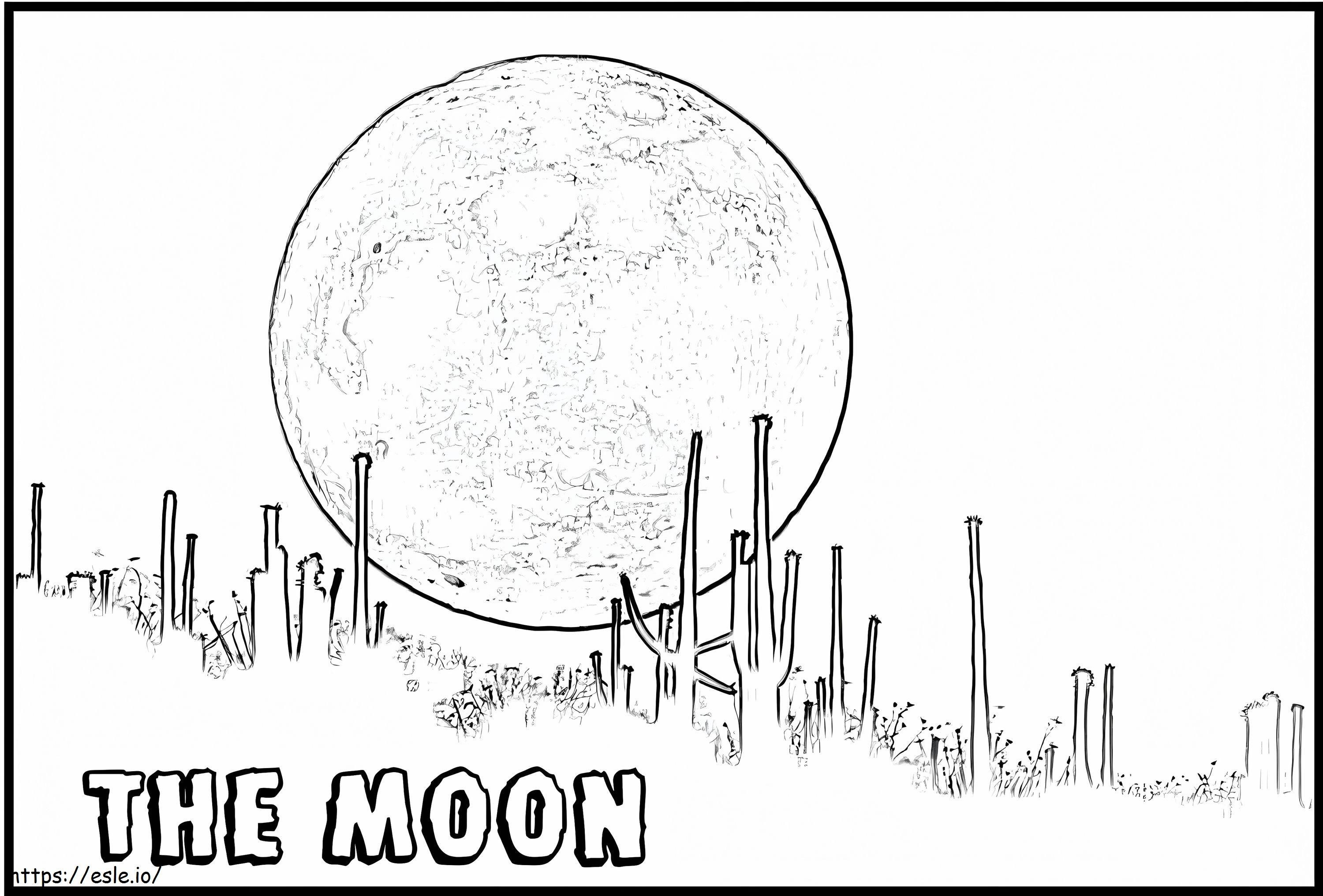 Der Mond 2 ausmalbilder