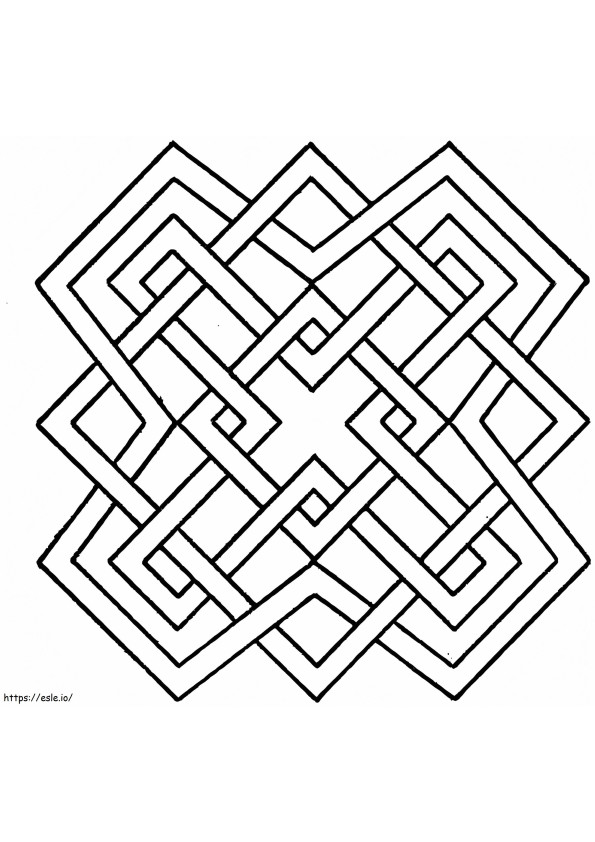 Simple Geometric coloring page