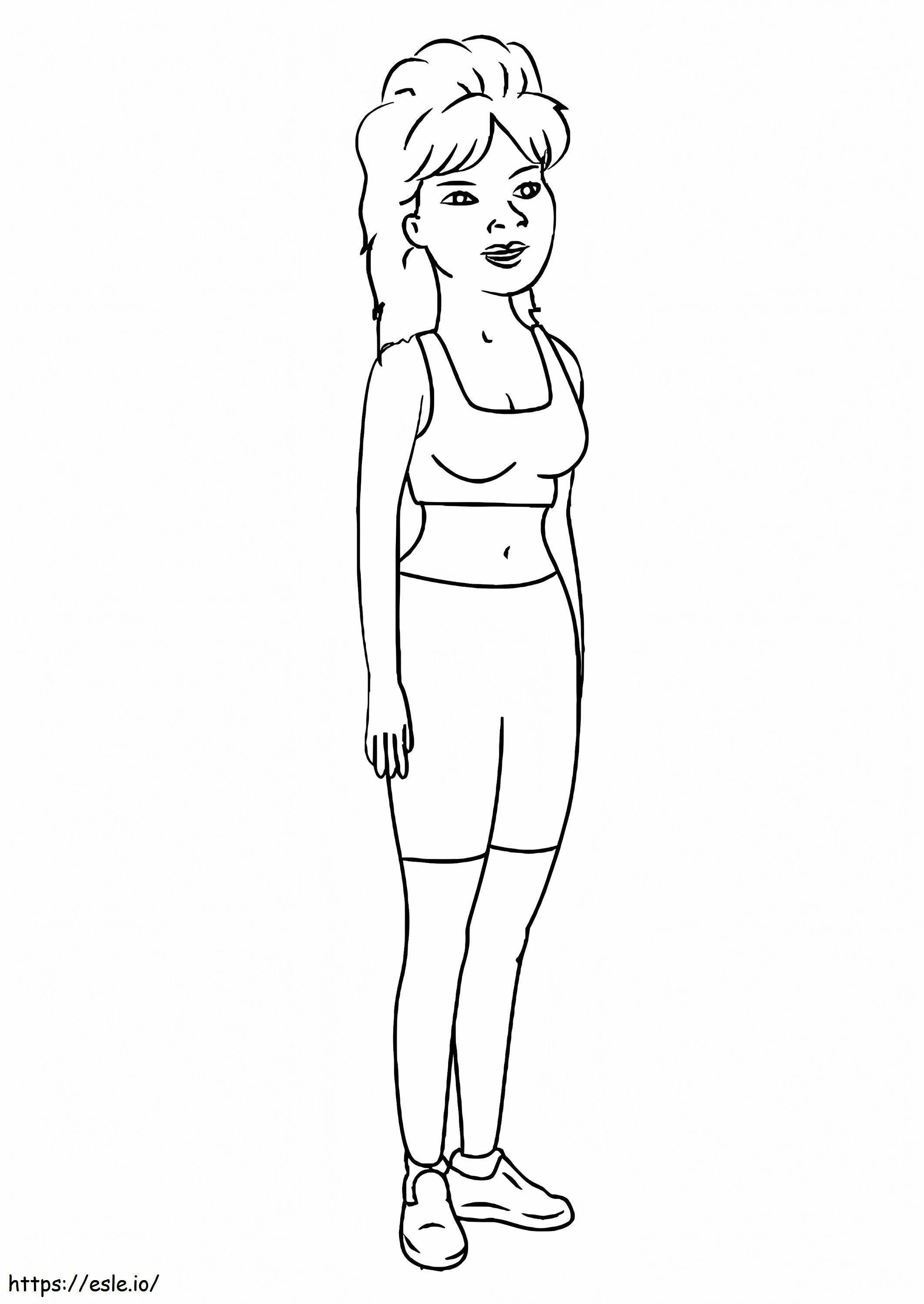 Luanne Platter From King Of The Hill coloring page