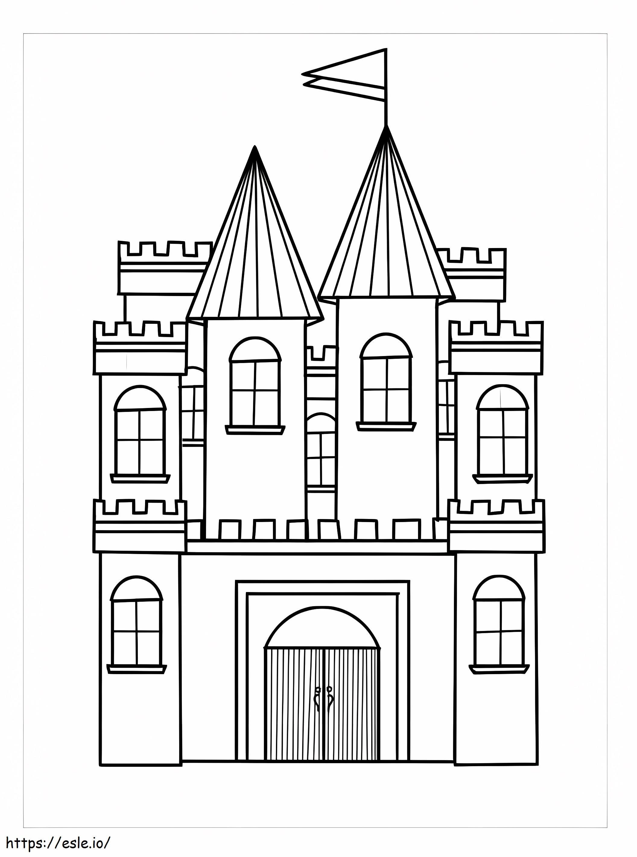 Printable Castle coloring page