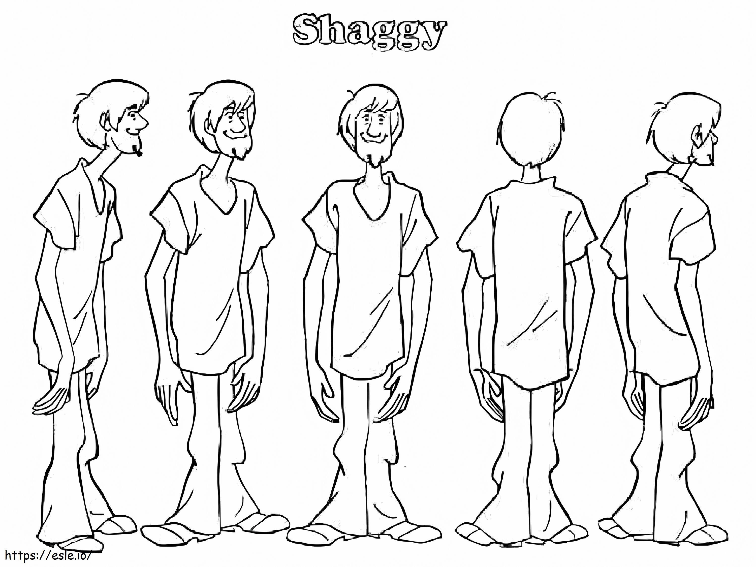 Shaggy 2 coloring page