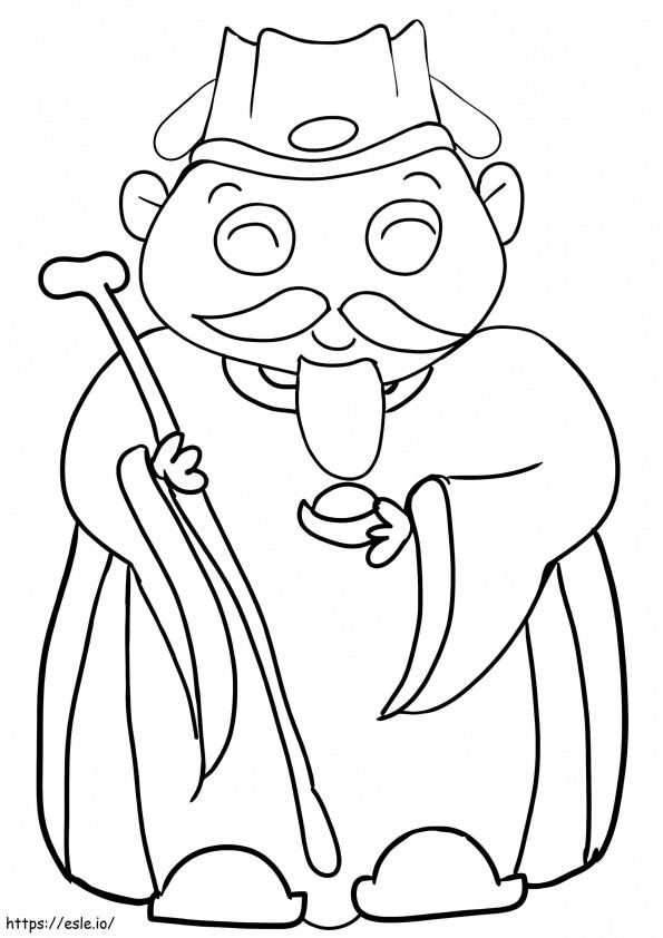 Chinese Wise coloring page