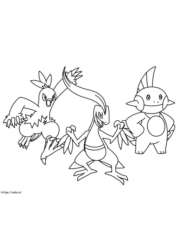 Marshtomp 2 Scaled coloring page
