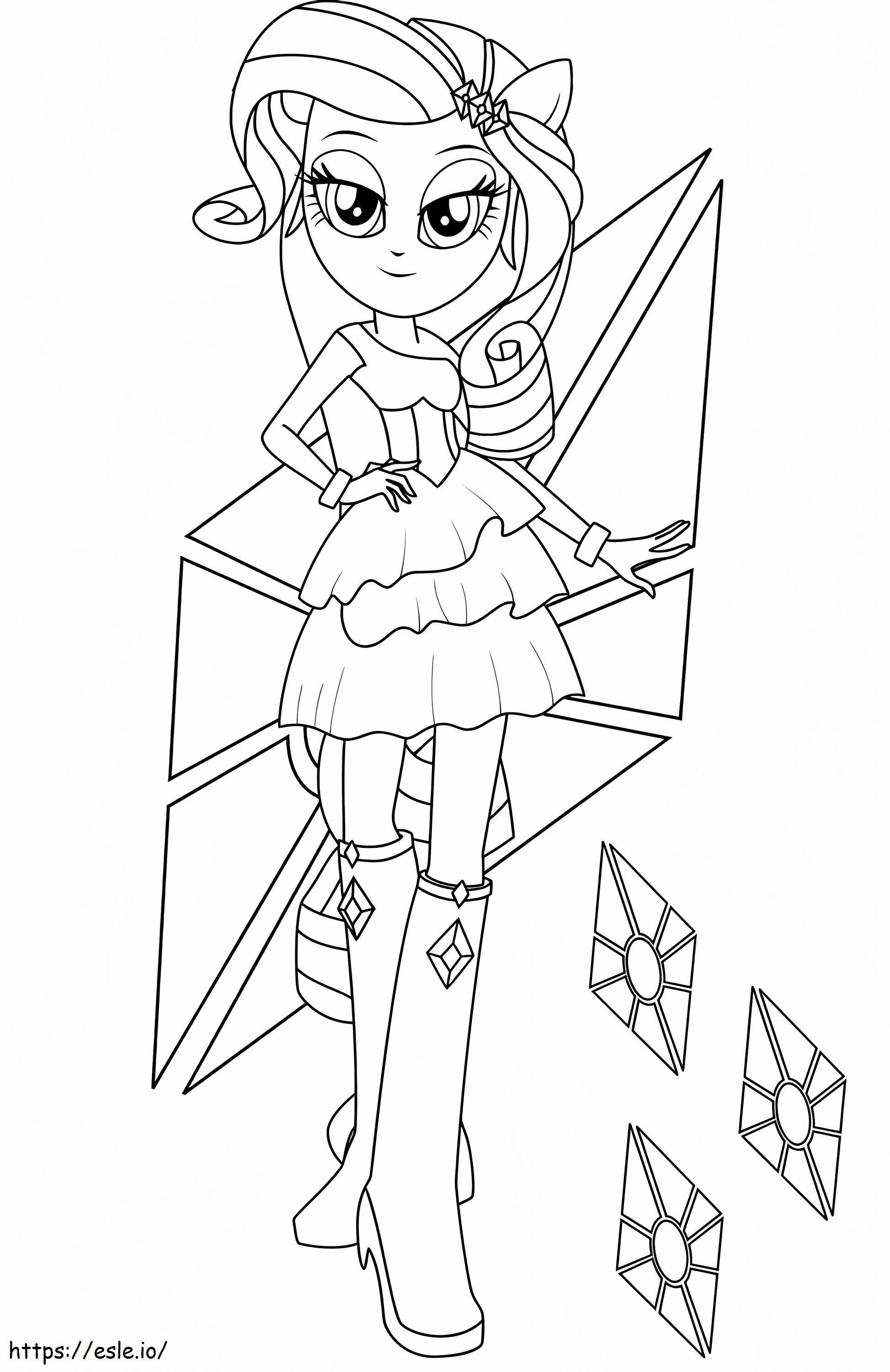 Rarity A4 coloring page - free printable