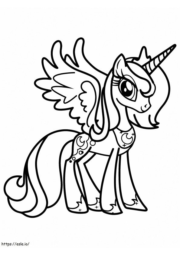 Long Legs Alicorn coloring page