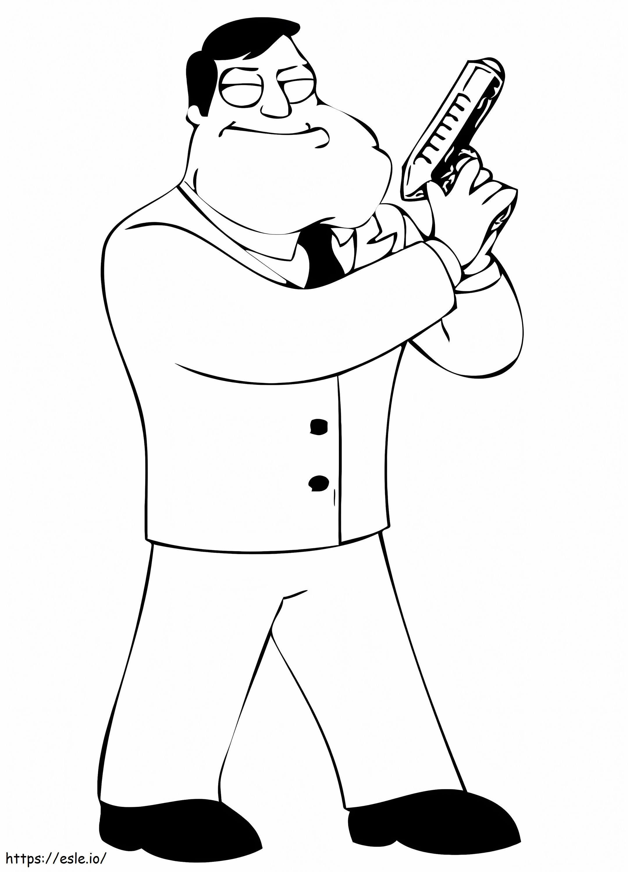 Stan From American Dad coloring page