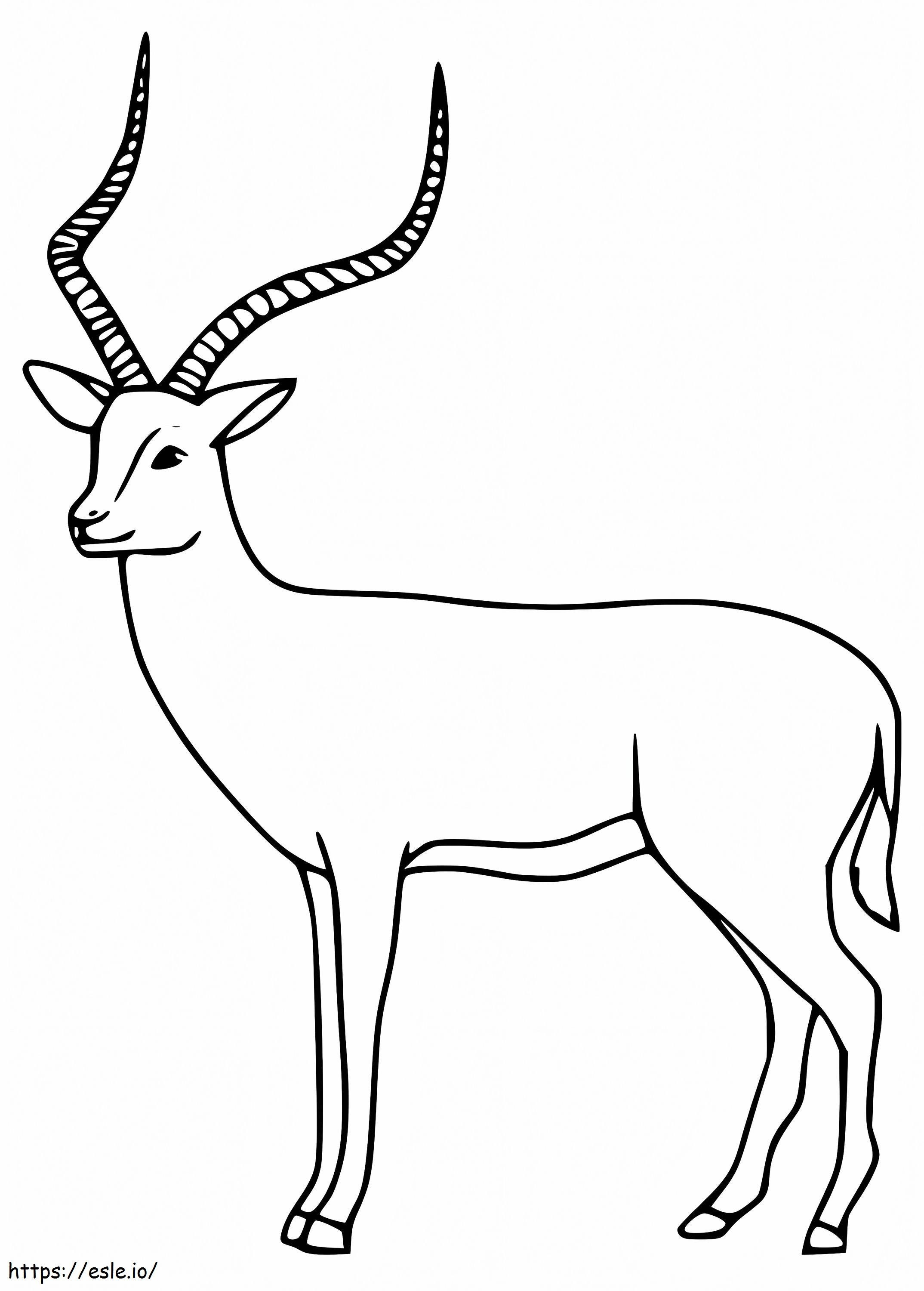 Impala yang Dapat Dicetak Gratis Gambar Mewarnai