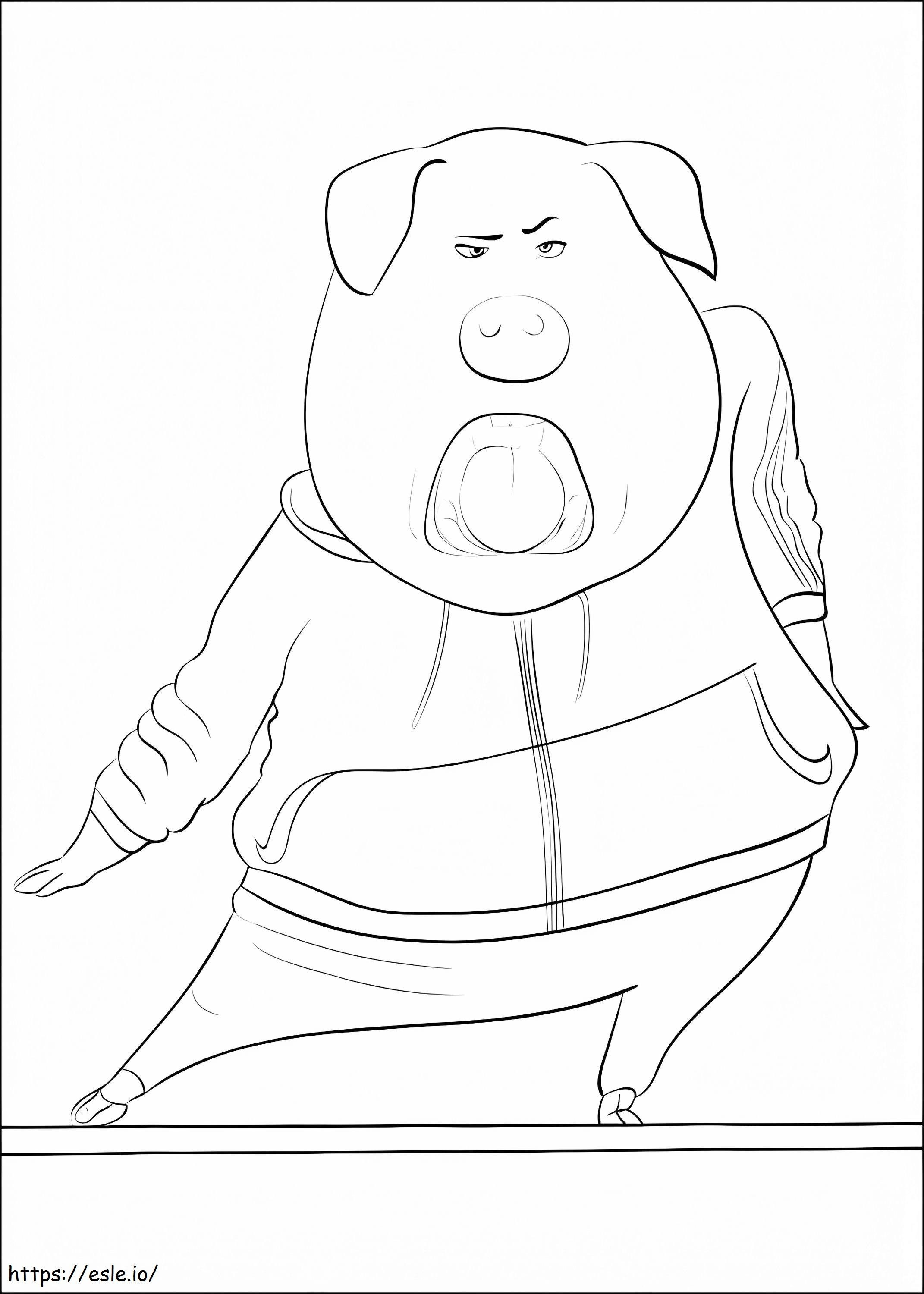 Gunter From Sing coloring page