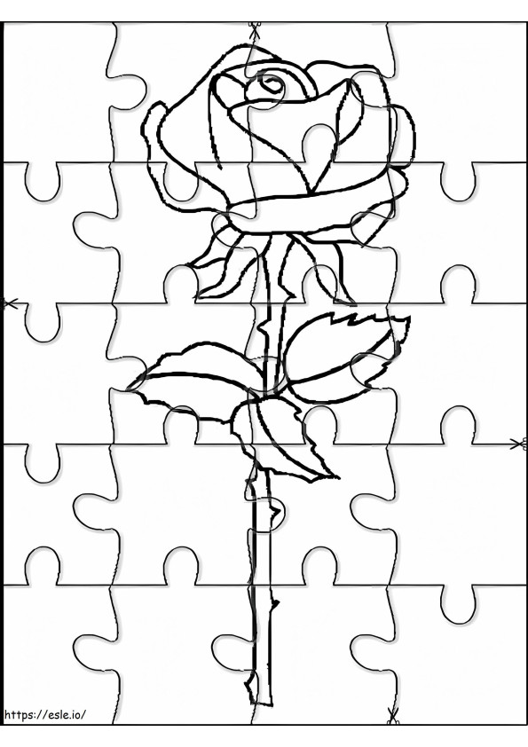 Puzzle cu trandafiri