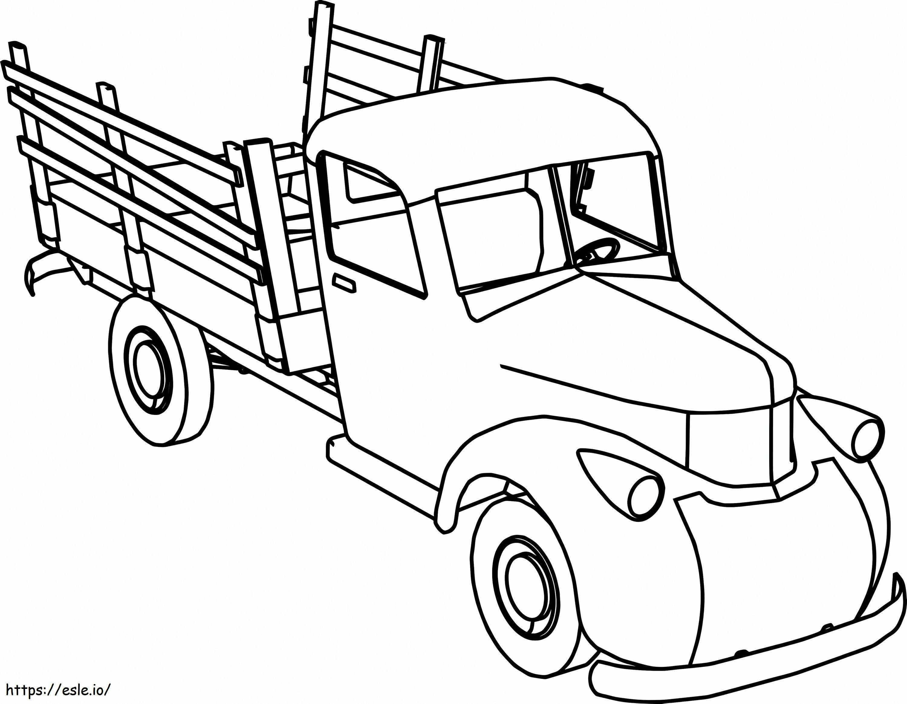 Printable Old Truck coloring page