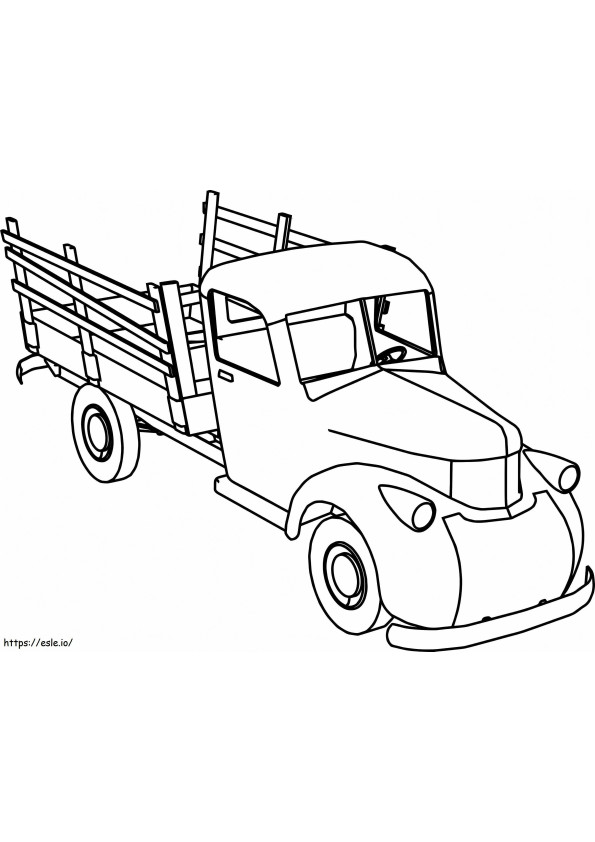 Coloriage Vieux camion imprimable à imprimer dessin