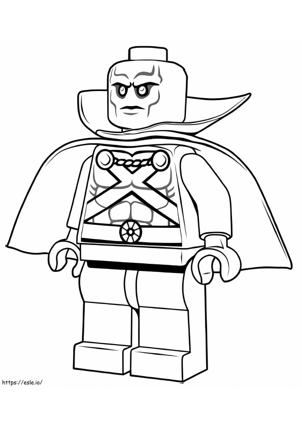 Martian Manhunter Lego coloring page