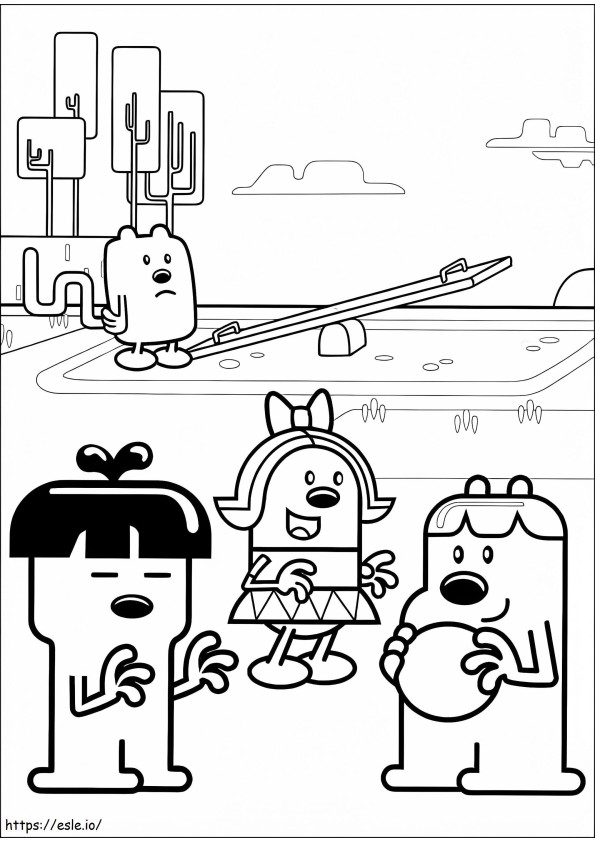Wow Wow Wubbzy 3 coloring page