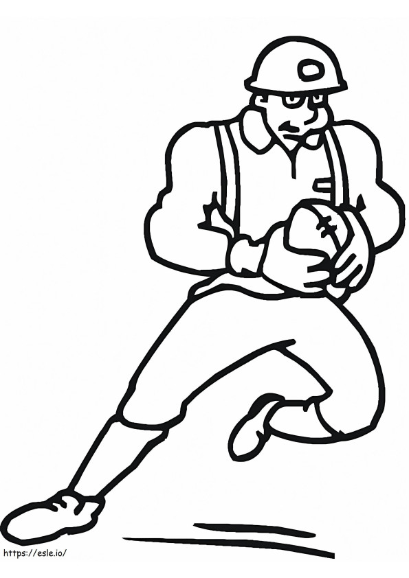 Rugby Player coloring page