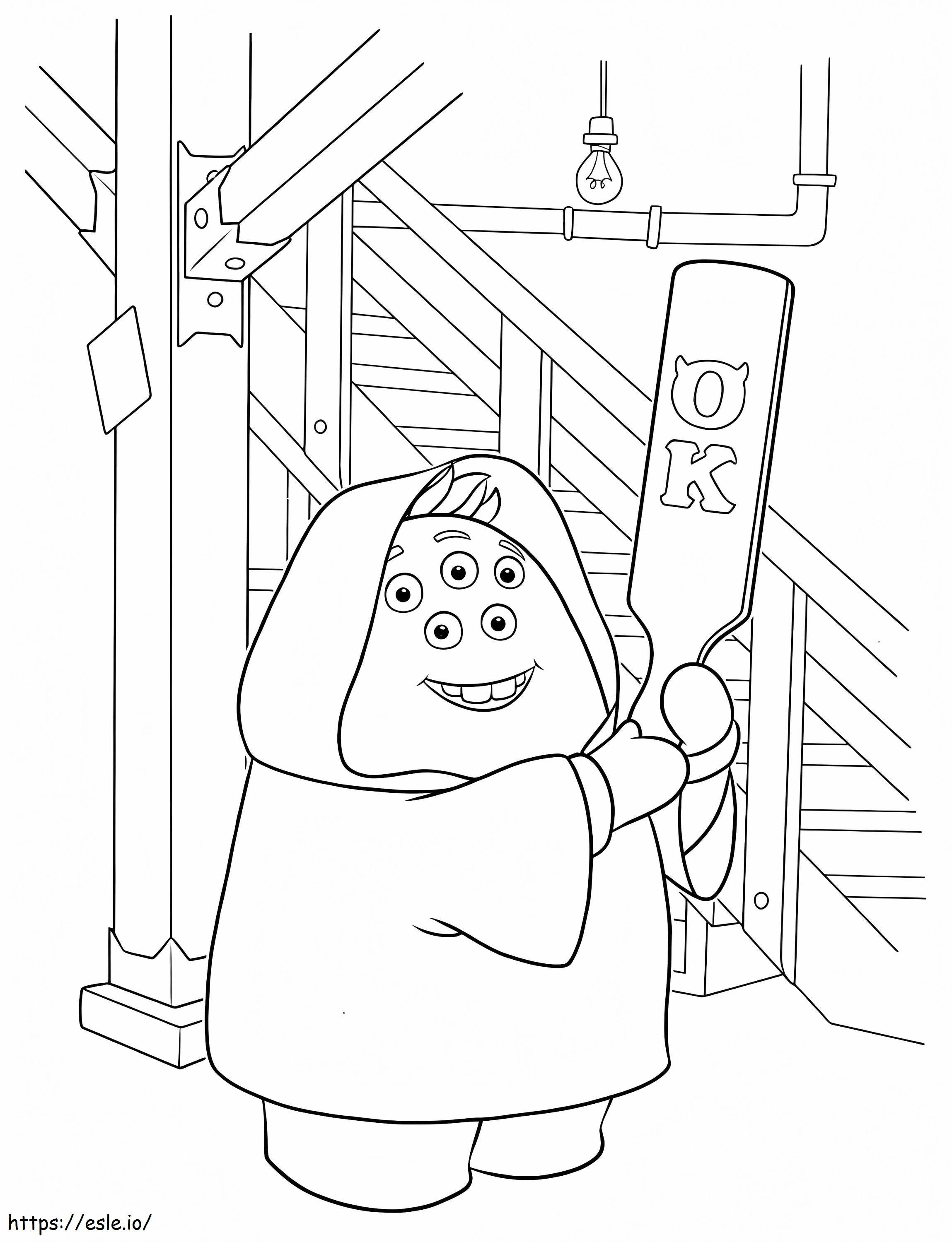 Scott Squibbles From Monsters University coloring page