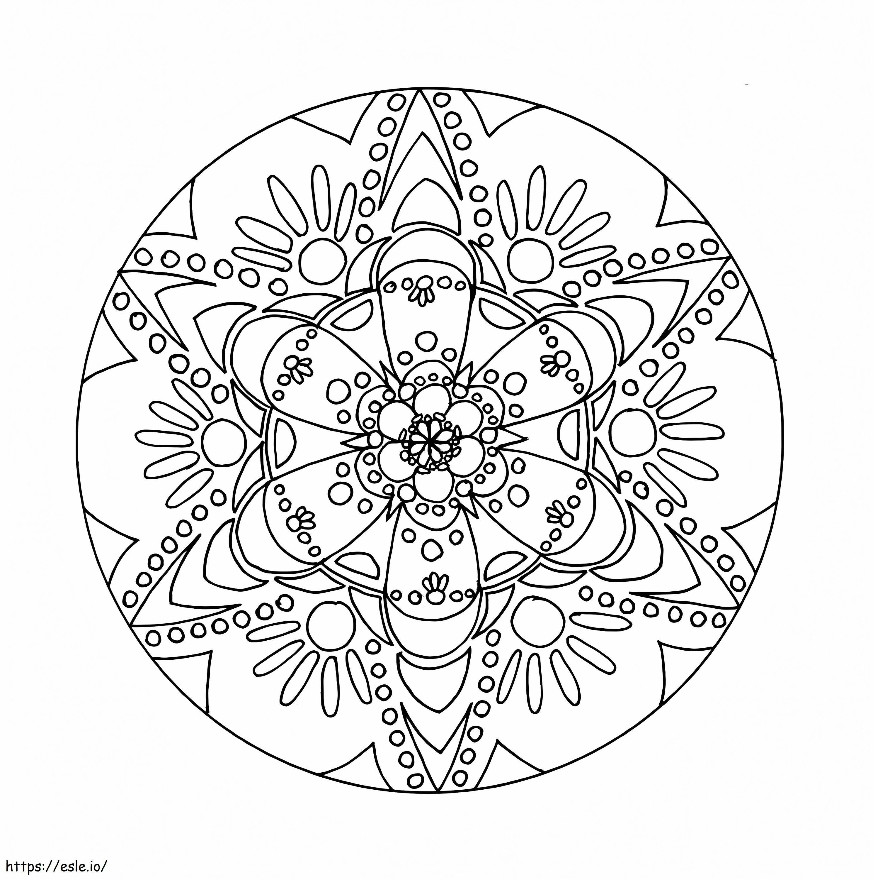 Abstract Circle coloring page