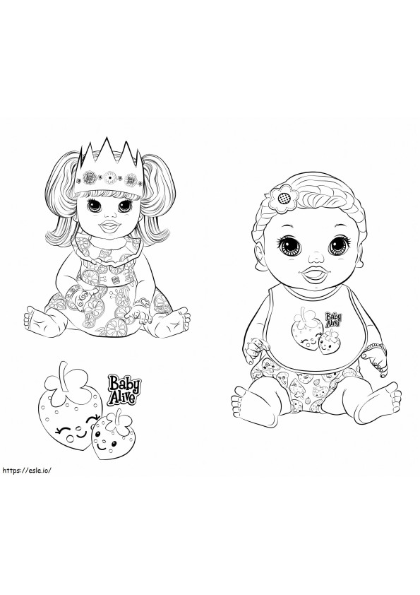 Free Printable Baby Alive coloring page