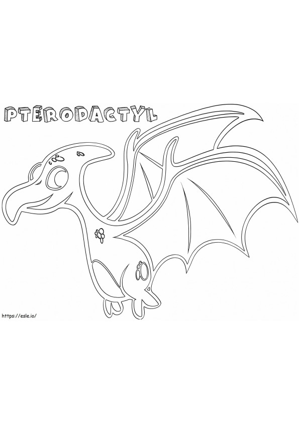 Pterodaktyyli 4 - ilmaisia tulostettavia värityskuvia