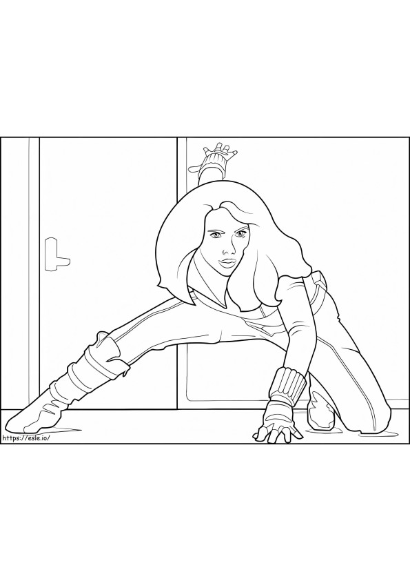 Black Widow 1 coloring page