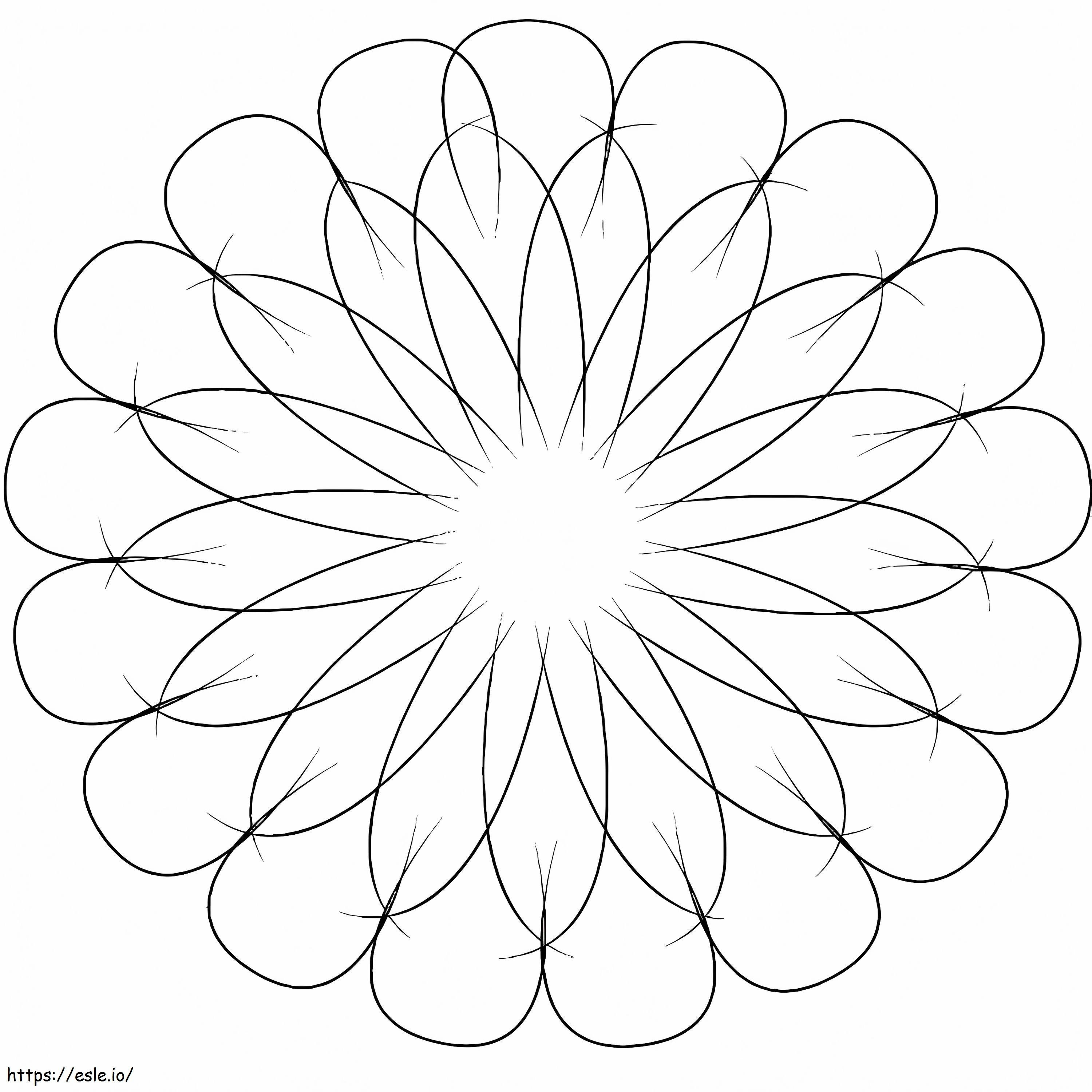 Coloriage Mandala de fleurs 11 à imprimer dessin