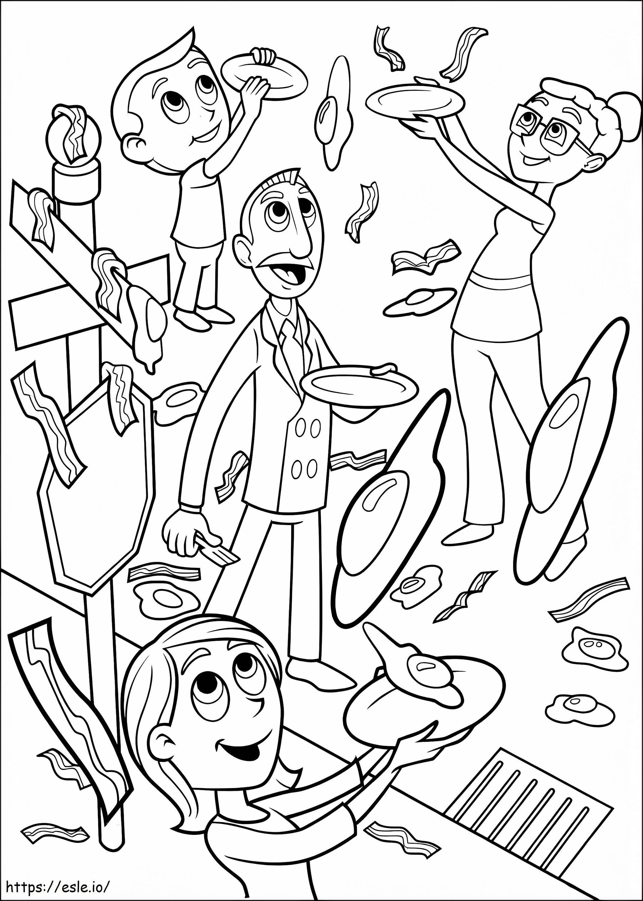 Cloudy With A Chance Of Meatballs 8 coloring page