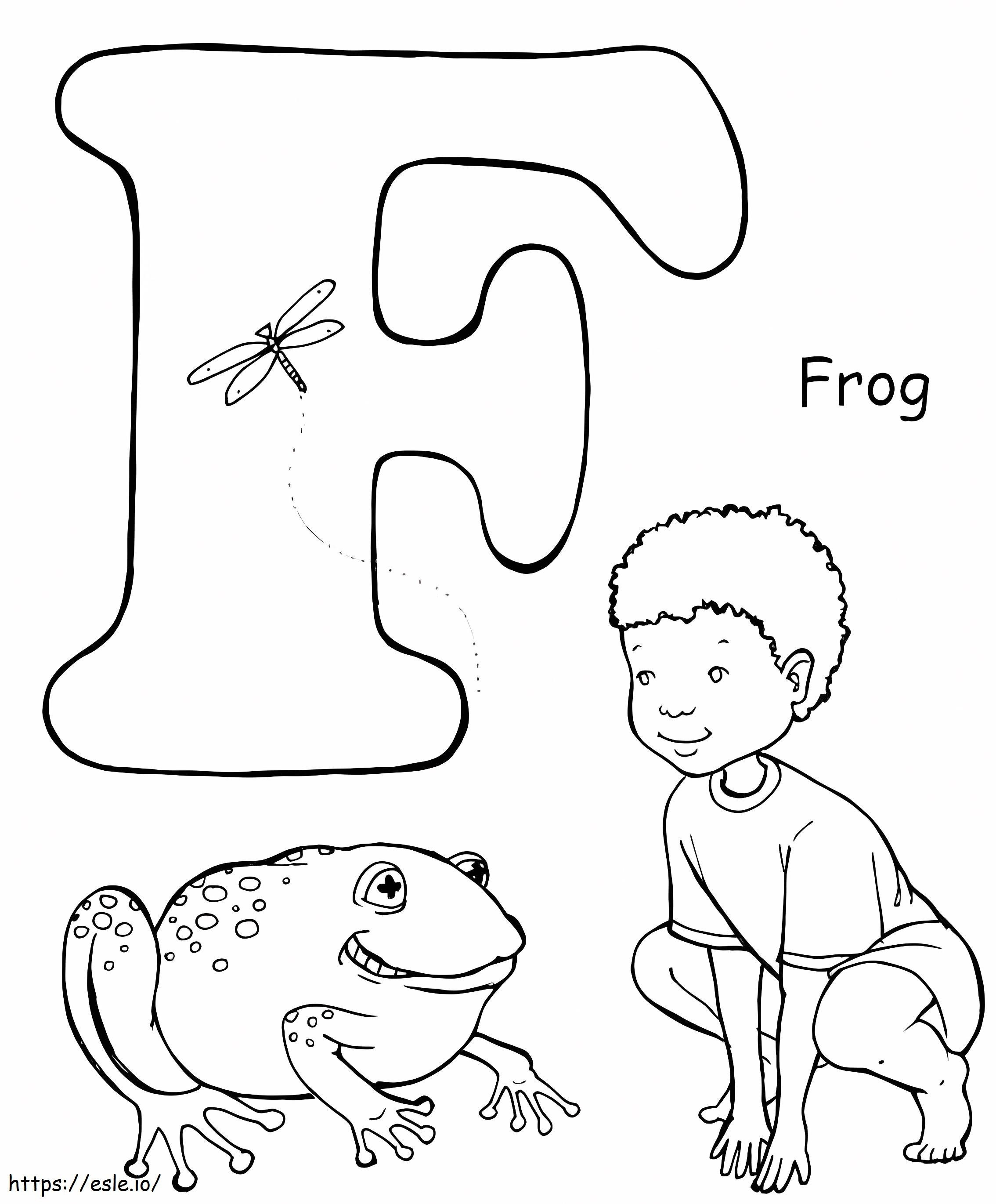 Coloriage Pose de grenouille de yoga à imprimer dessin