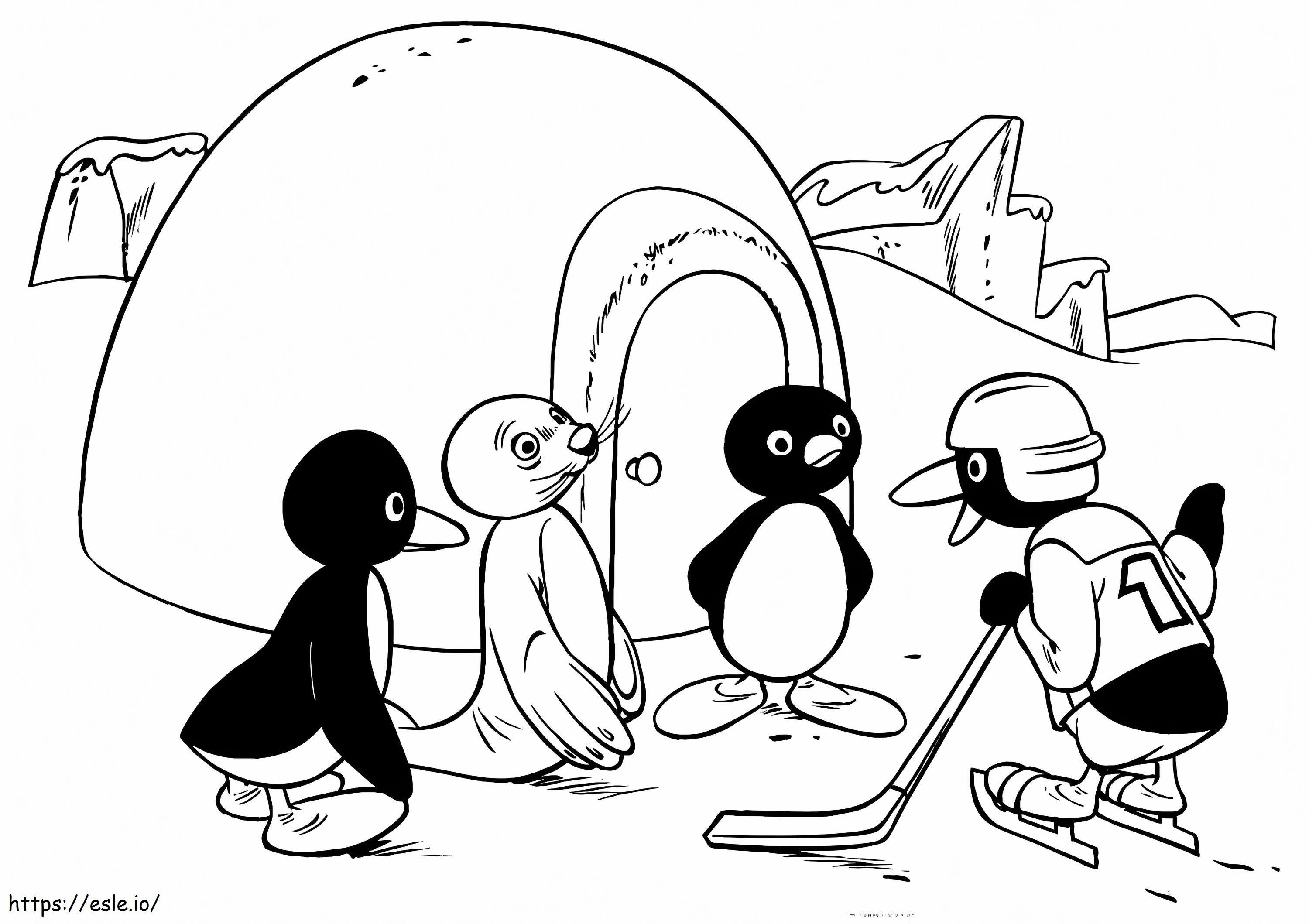 Pingu Takımı boyama