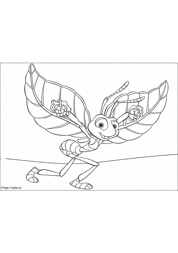 Flik Is Ready To Fly coloring page