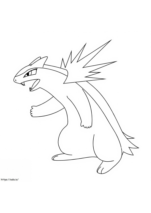 Pokemon Typhlosion coloring page
