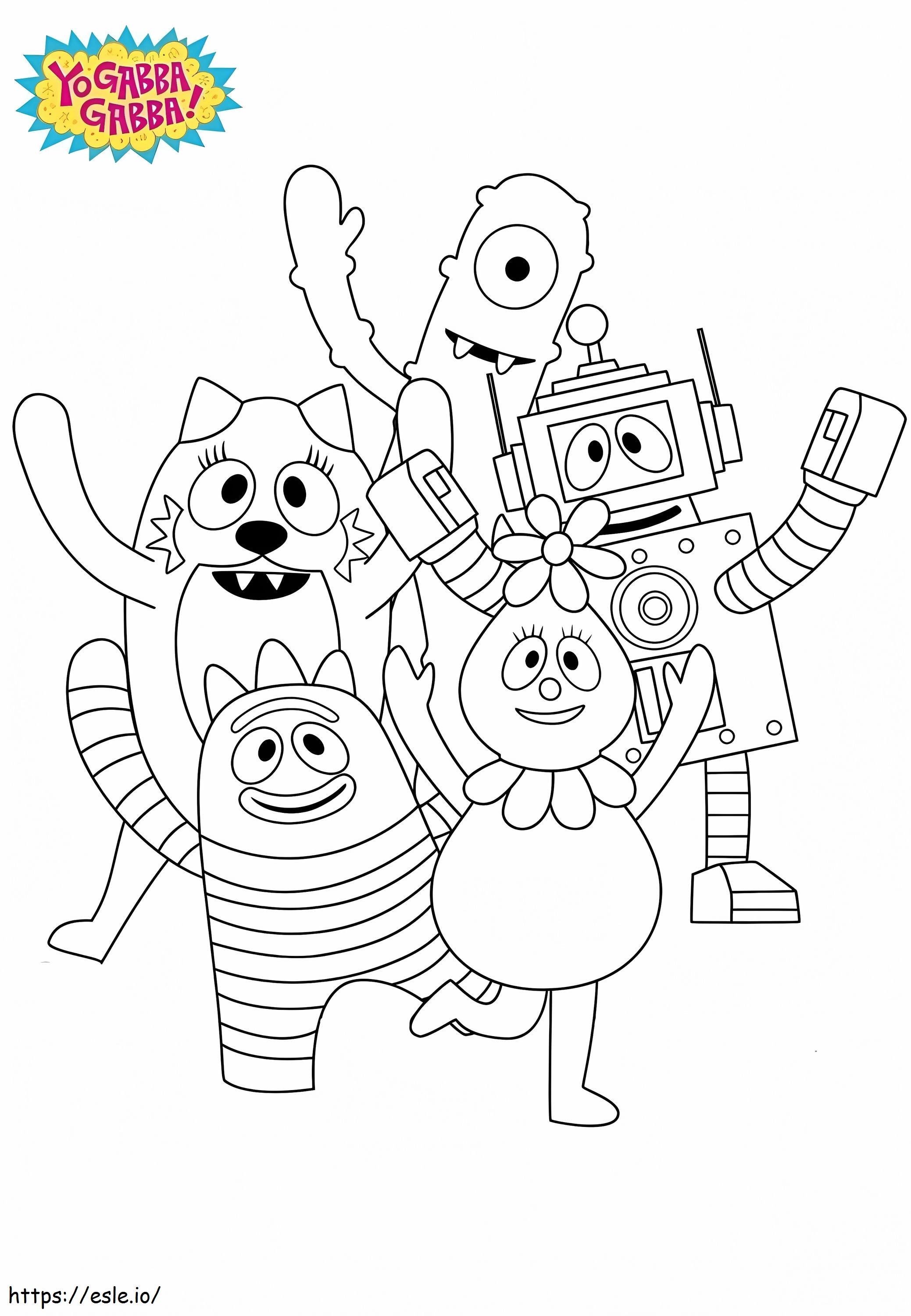 1581043051 Me Gabba Gabba Coloring Page