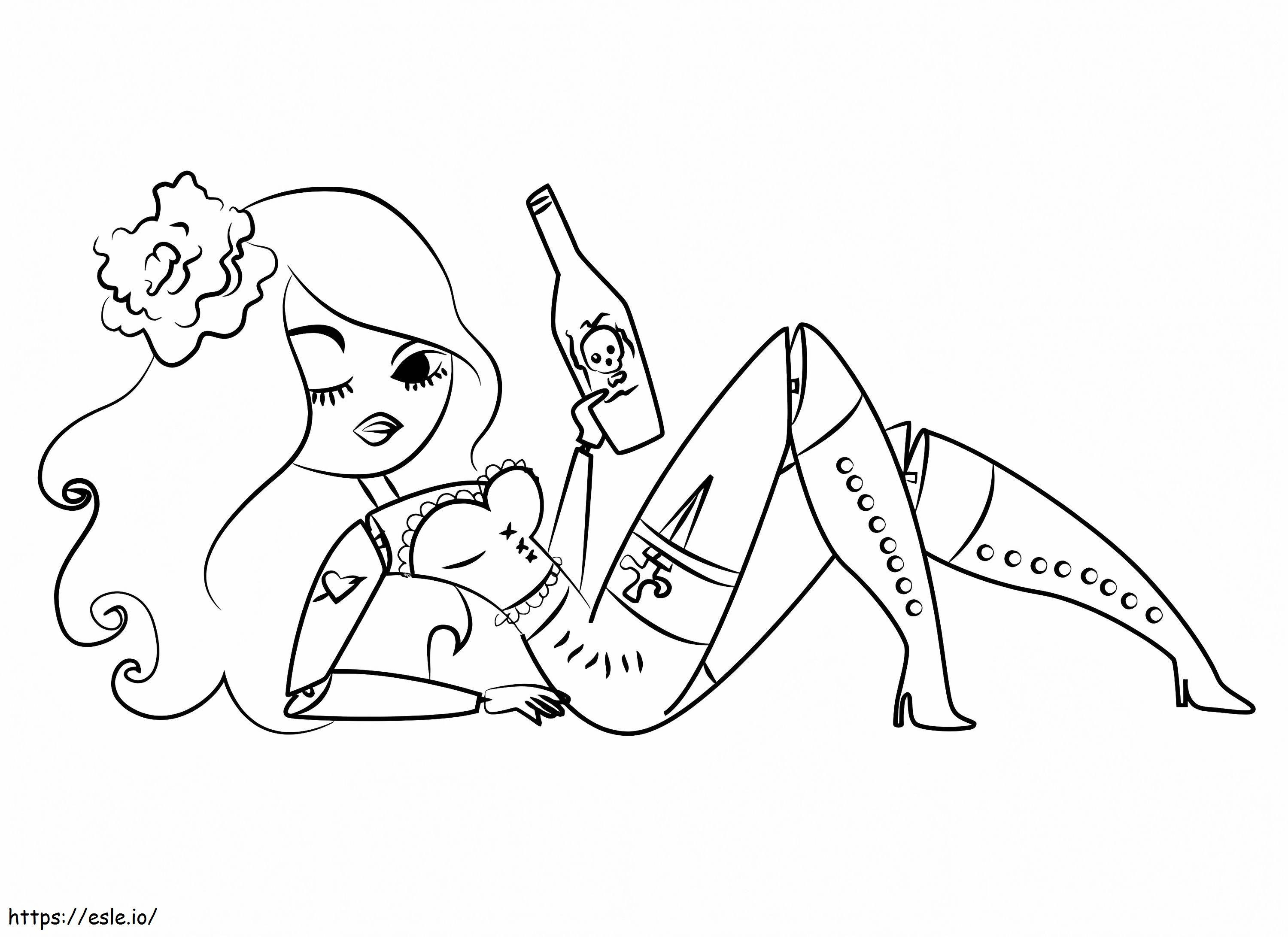Chela From The Book Of Life coloring page