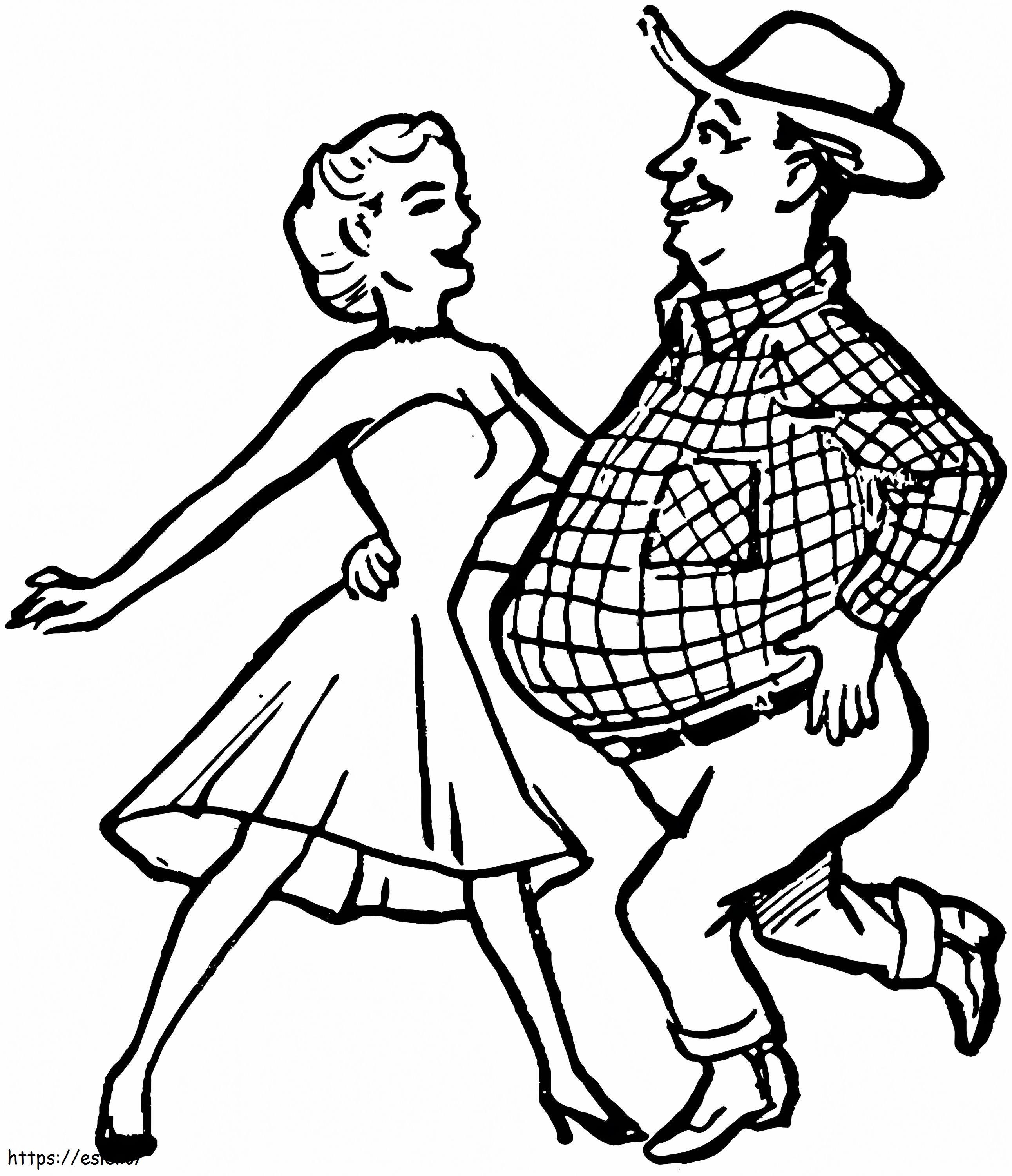 Rumba Dance coloring page